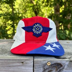 Harley-Davidson Patriotic Red, White, and Blue Hat